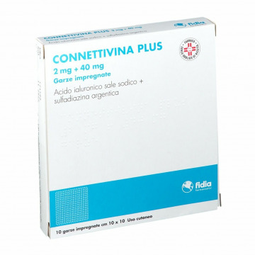 Connettivina Plus 2 mg + 40 mg Garze Impregnate 
