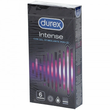 Durex Intense preservativi con rilievi e nervature 6 pezzi