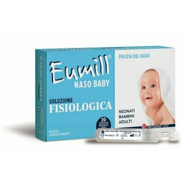 Eumill naso baby soluzione fisiologica 20 monodose 5 ml