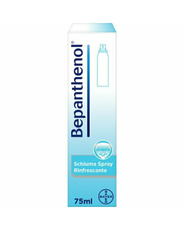 Bepanthenol Spray Schiuma Rinfrescante Ustioni e Scottature 75ml