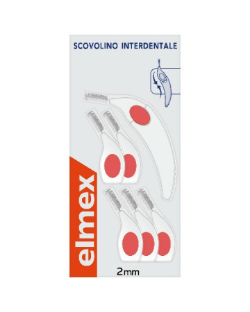 Elmex Scovolino Interdentale 2 mm 6 Pezzi + Manico