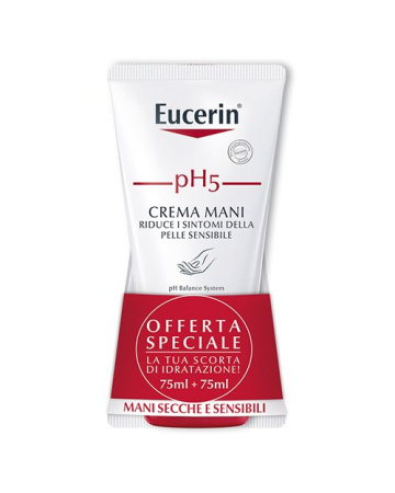 Eucerin ph5 crema mani bipacco 75 ml + 75 ml