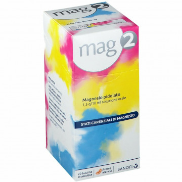 Mag 2 magnesio soluzione orale 10 ml 20 bustine monodose