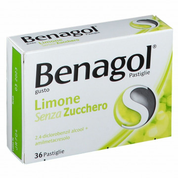 Benagol limone senza zucchero antisettico 36 pastiglie