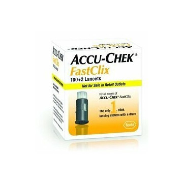 Accu-chek Fastclix lancette pungidito glicemia 100+2