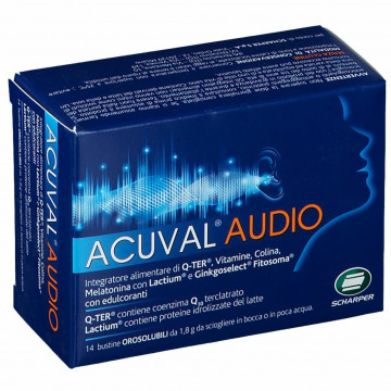 Acuval Audio Integratore Udito 14 bustine orosolubile 1,8 g