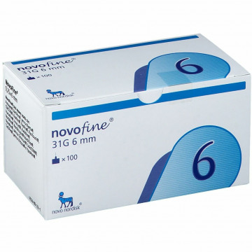 Novofine Ago per Penna da Insulina 31 gauge 6 mm 100 pezzi