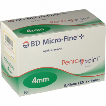 BD Microfine Aghi 32x4mm per Penna Insulina Ago 100 pezzi