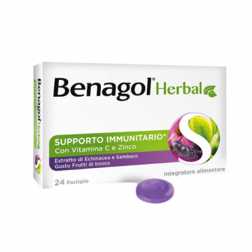Benagol herbal frutti di bosco 24 pastiglie