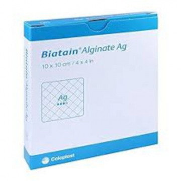 Bendaggio per piaghe medicazione speciale attiva di alginatiadesiva biatain alginate 10x10cm 10 pezzi