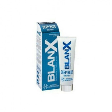 Blanx deep blue dentifricio sbiancante non abrasivo 75 ml