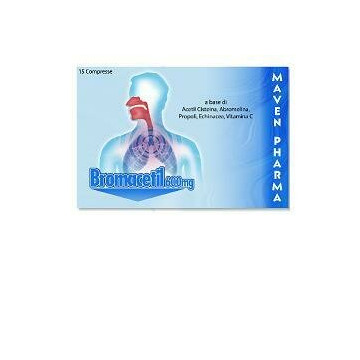 Bromacetil 600 mg Integratore Apparato Respiratorio 15 compresse
