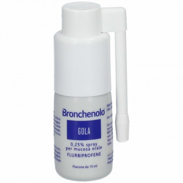 Bronchenolo 0,25% gola spray mucosa orale 15 ml 