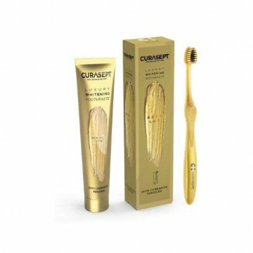 Curasept gold luxury whitening dentifricio 75 ml + spazzolino
