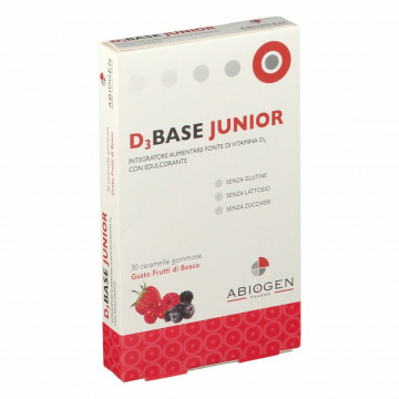 D3base junior 30 caramelle gommose frutti di bosco