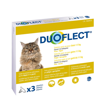 Duoflect spot-on 3 pipette 0,4 ml gatti da 1 a 5 kg