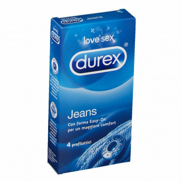 Durex jeans easy on  preservativi 4 pezzi