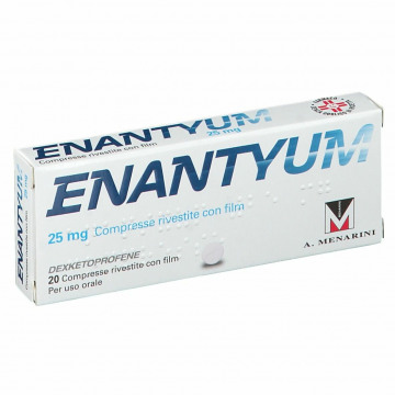 Enantyum 25 mg Antidolorifico e Antinfiammatorio 20 compresse rivestite