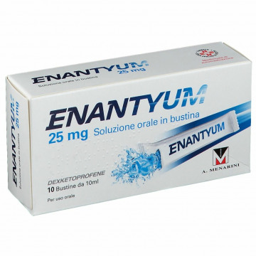 Enantyum 25 mg antinfiammatorio liquido orale 10 bustine