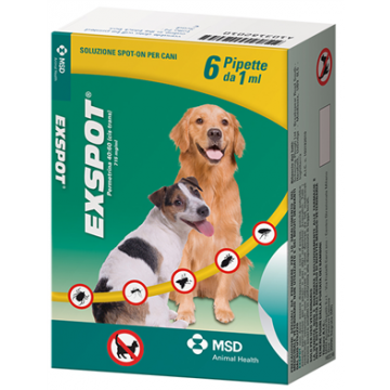 Exspot spot-on soluzione 6 pipette 1 ml 715 mg/ml cani