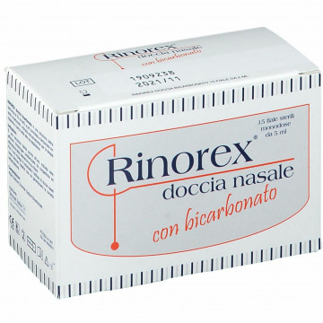 Rinorex Doccia Nasale Soluzione salina con bicarbonato 15fx5ml