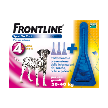 Frontline spot-on 4 pipette 2,68 ml cani da 20 a 40 kg