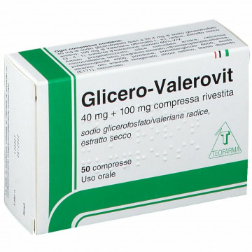 Glicero-valerovit 100 mg + 40 mg 50 compresse rivestite