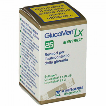 Glucomen lx sensor plus 25 pezzi strisce glicemia