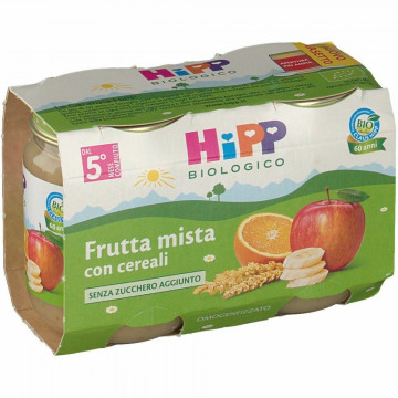 Hipp bio hipp bio omogeneizzato frutta mista con cereali 2x125 g