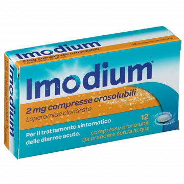 Imodium 2 mg 12 Compresse Orosolubili Antidiarroico