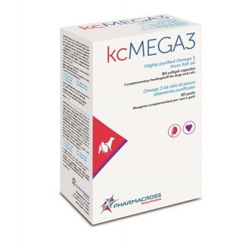 Kcmega3 omega3 funzionalità renale cani e gatti 80 perle