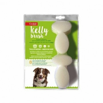Kelly brush spugnetta abrasiva per cani di taglia media 8 pezzi