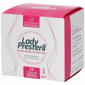 Lady Presteril Proteggi Slip Pocket 100% Cotone 24 pezzi