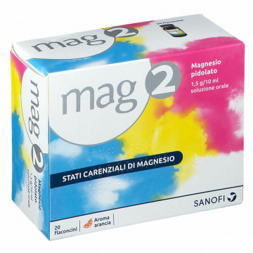 Mag 2 Per Carenza di Magnesio 20 flaconcini da 10 ml