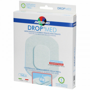 Master-aid drop med medicazione compressa autoadesiva 10x8 5 pezzi