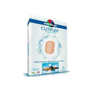 Medicazione autoadesiva trasparente impermeabile master-aidcutiflex 10,5x20 5 pezzi