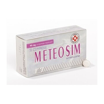 Meteosim 40 mg meteorismo 50 compresse masticabili