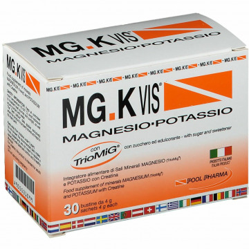 Mgk vis integratore di mg, potassio & creatina 30 bustine