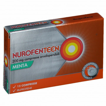 Nurofenteen 12 compresse orodispersibili 200 mg gusto menta