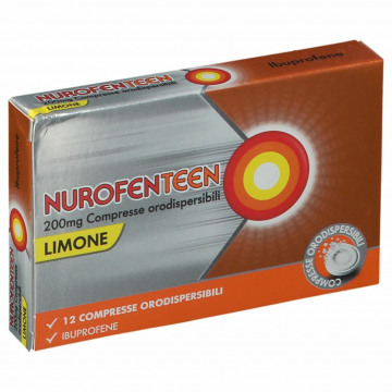 Nurofenteen 12 compresse orodispersibili 200 mg gusto limone