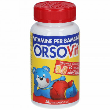 OrsoVit Vitamina Bambini Caramelle Gommose senza glutine 60 pz 