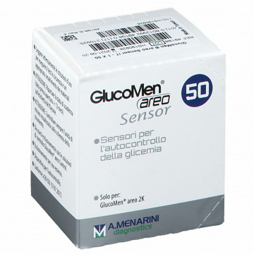 Strisce glucomen areo sensor per analisi del glucosio 50 pezzi