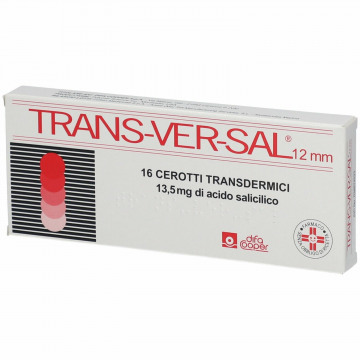 Transversal 13,5 mg verruche 12 mm 16 cerotti  