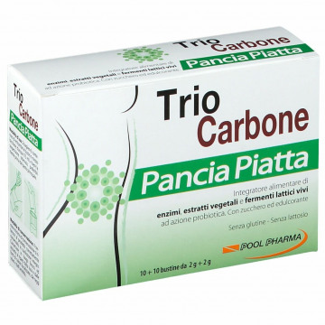 Trio Carbone Pancia Piatta 10 + 10 bustine