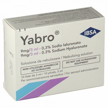 Yabro Acido Ialuronico 0,3% Soluzione per Nebulizzatore 3 ml 10 fiale