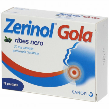 Zerinol Gola Ribes Nero 20mg Lenitivo Gola 18 pastiglie