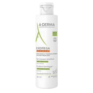 A-Derma Exomega Control Gel Detergente Emolliente 200 ml