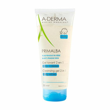 A-Derma Primalba Gel Detergente 2 In 1 Corpo e Capelli 200 ml