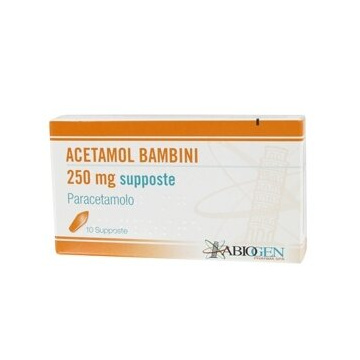 Acetamol 250 mg Bambini 10 supposte