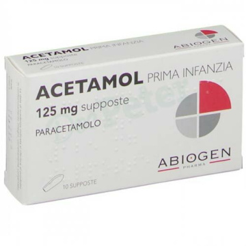 Acetamol prima infanzia 10 supposta 125 mg